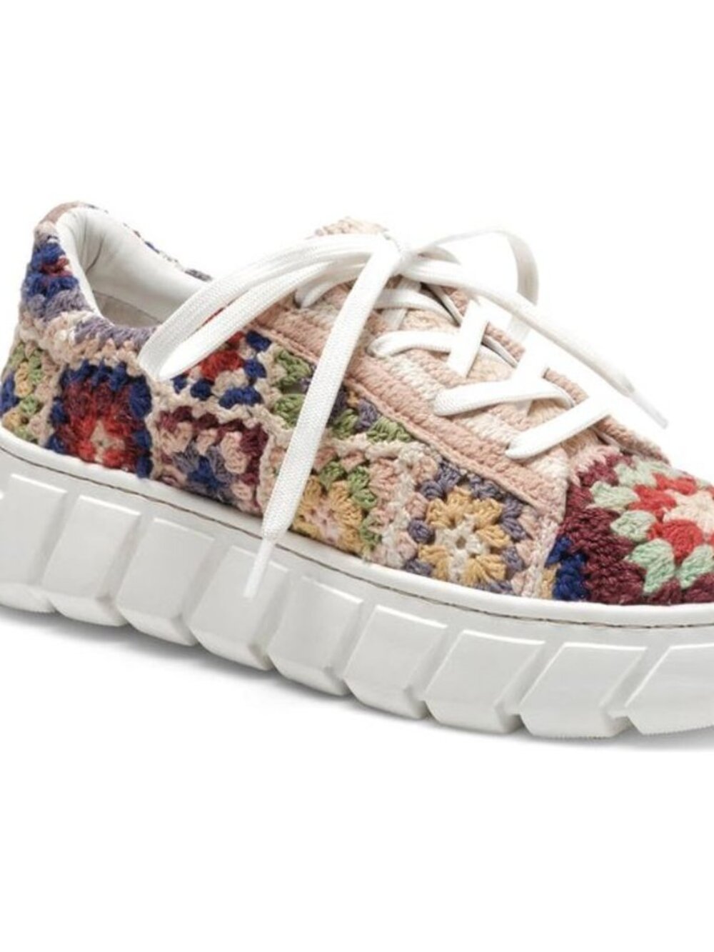 Free People Catch Me If You Can Crochet Platform Sneaker (Women size 7)
